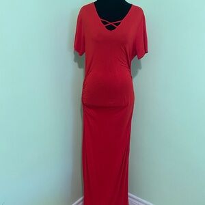 Elegant Red Maxi Dress